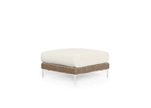 Load image into Gallery viewer, Brown Wicker Outdoor Ottoman
