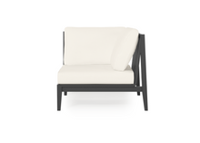 Load image into Gallery viewer, Charcoal Aluminium Outdoor Corner Chair - Left
