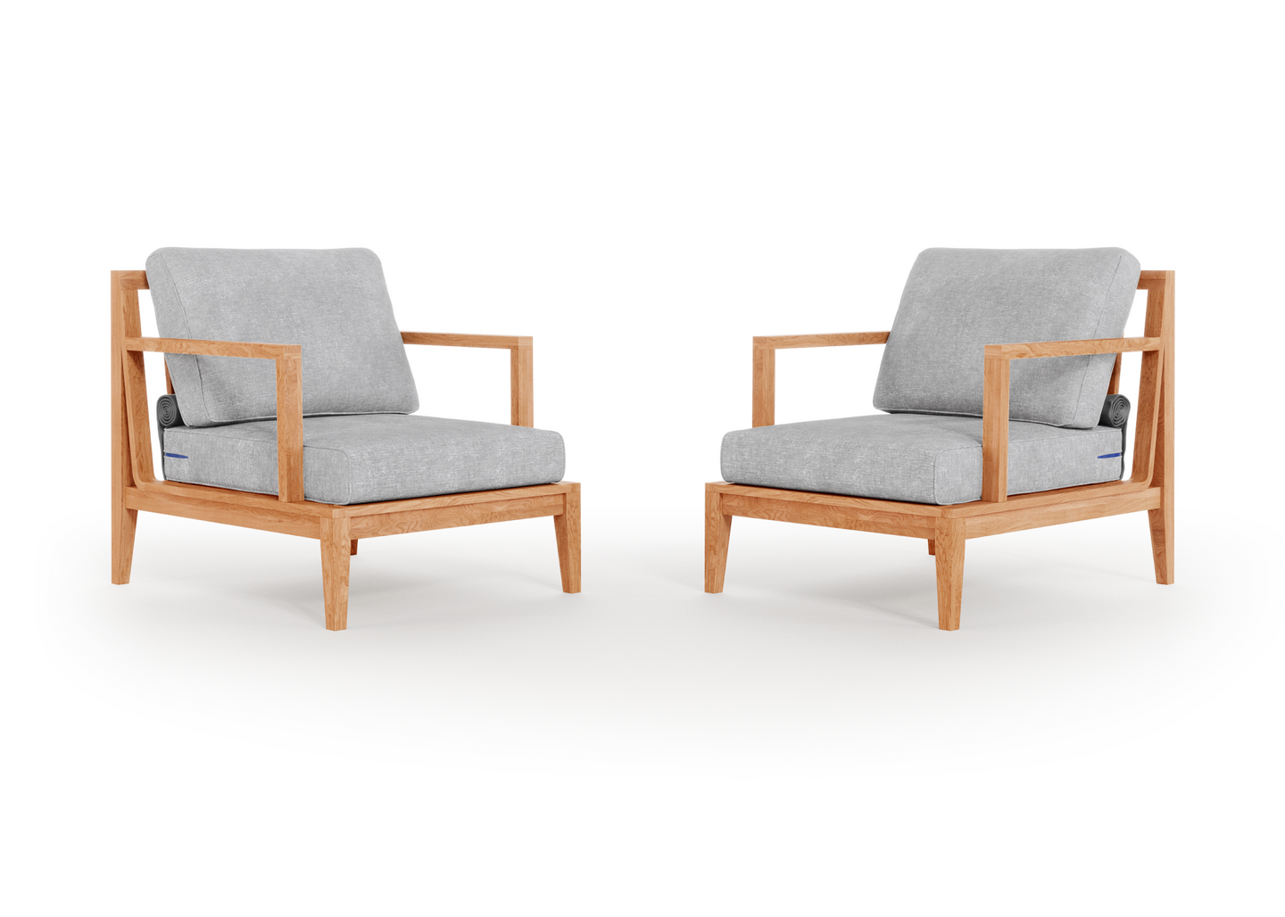 Teak Outdoor Armchair Conversation Set